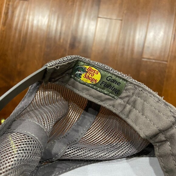 Bass Pro Shops Outdoors Fishing Gray Mesh Trucker Hat Cap Unisex One Size - Picture 5 of 5